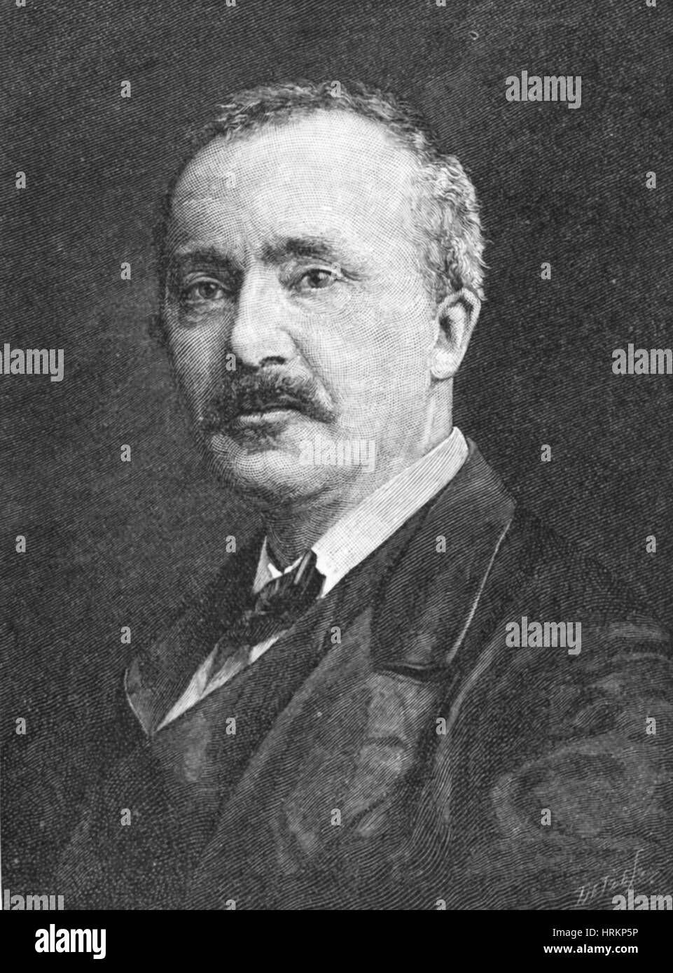 Heinrich Schliemann, German Archeologist Stock Photo