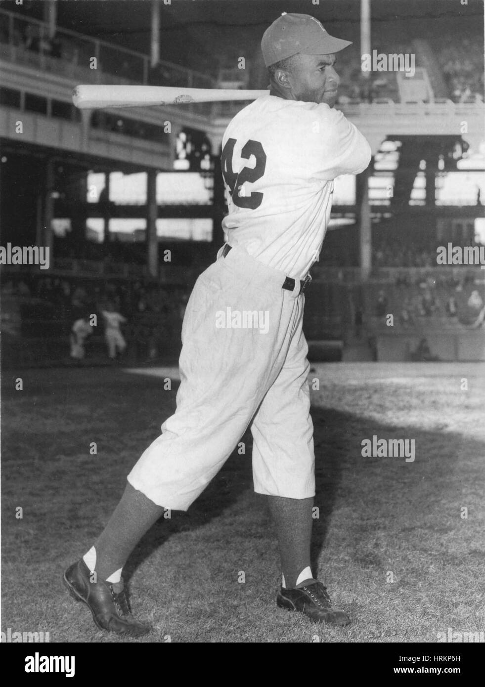 Jackie Robinson, American Baseball Legend Stock Photo