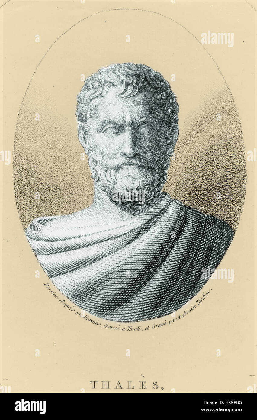 Thales of Miletus, Sage of Greece Stock Photo