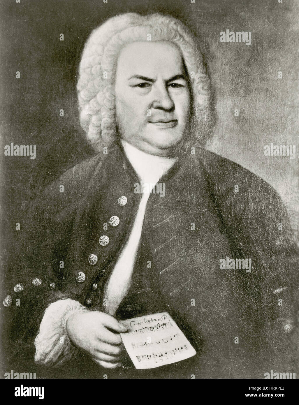 Johann Sebastian Bach, German Composer Stock Photo