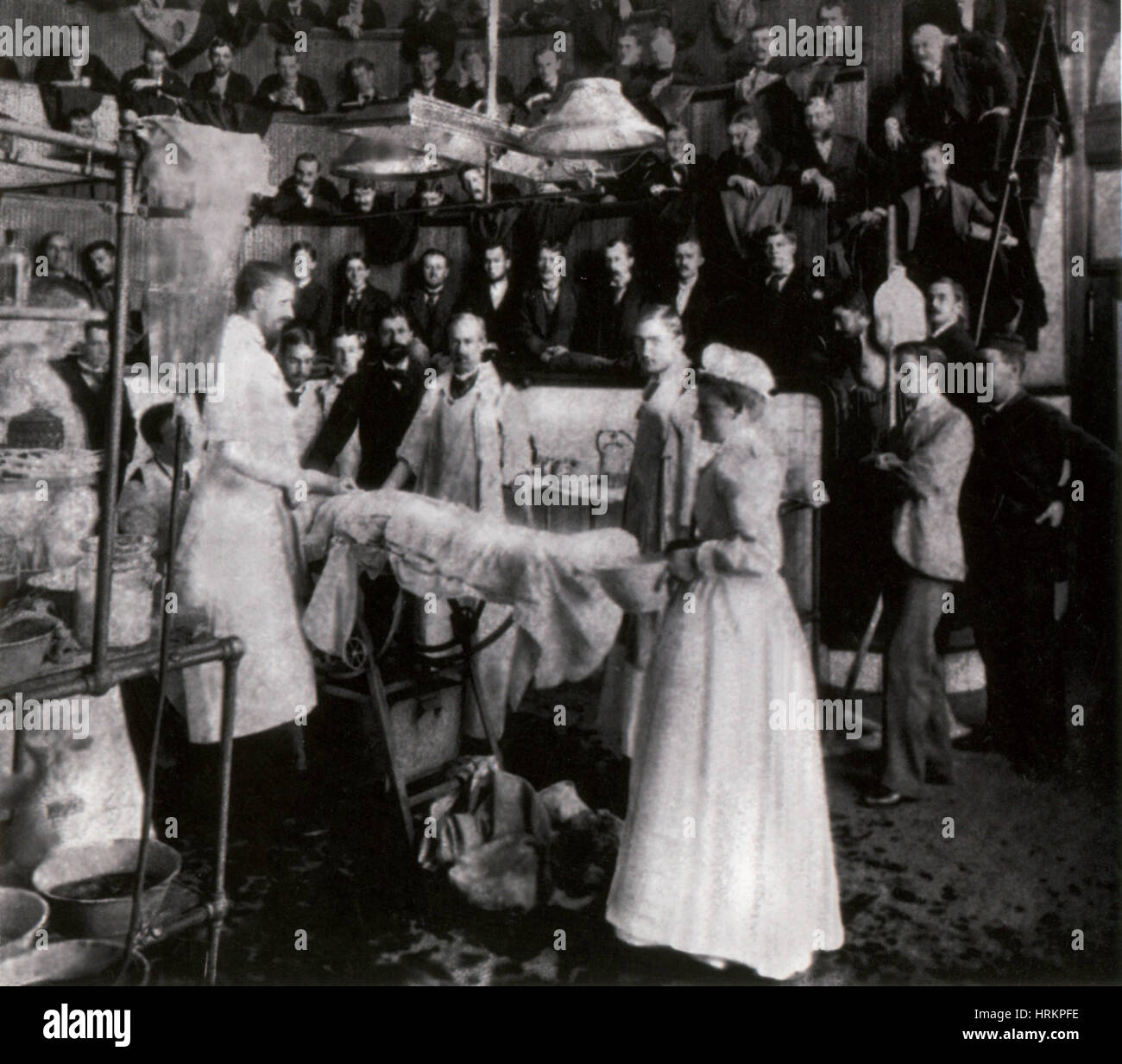 Bellevue Operating Room, Late 19th Century Stock Photo