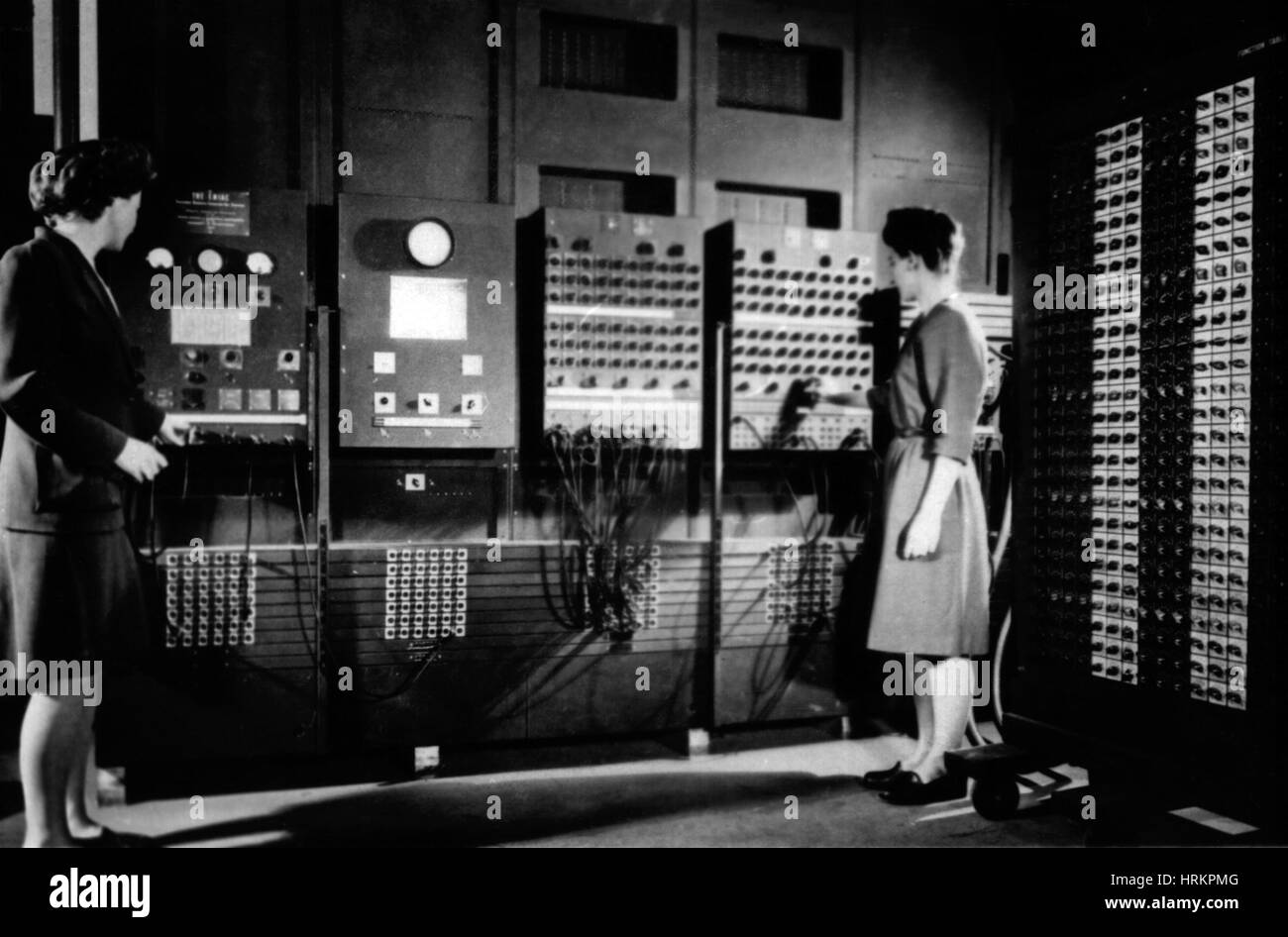 Workers Operating ENIAC Computer Stock Photo Alamy