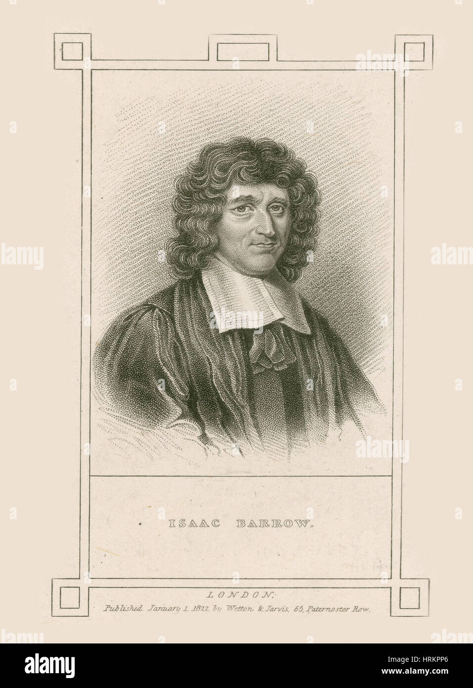 Isaac Barrow, English Mathematician Stock Photo