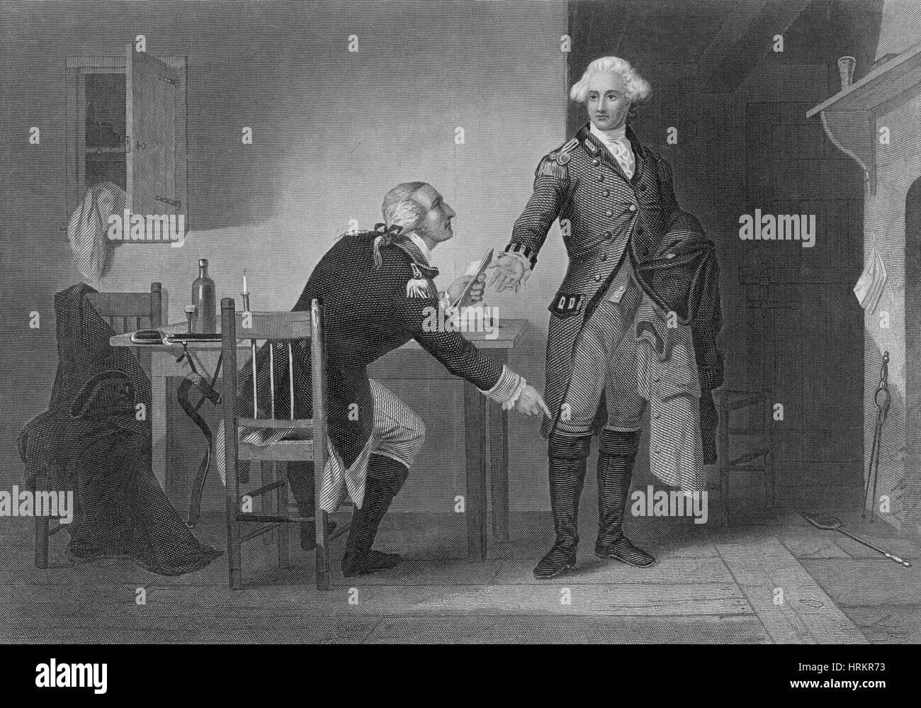 Treason of Benedict Arnold, 1780 Stock Photo