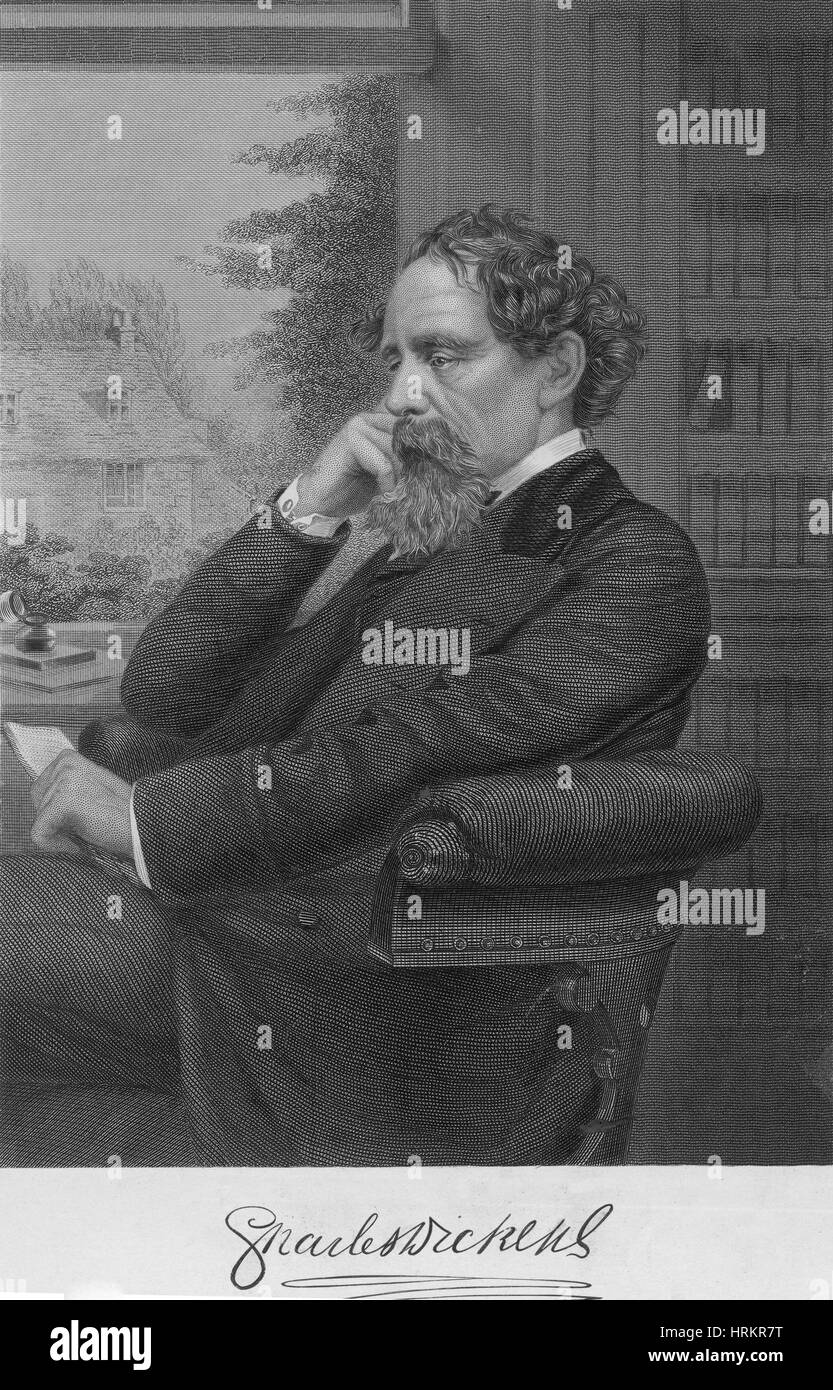 Charles Dickens, English Author Stock Photo - Alamy