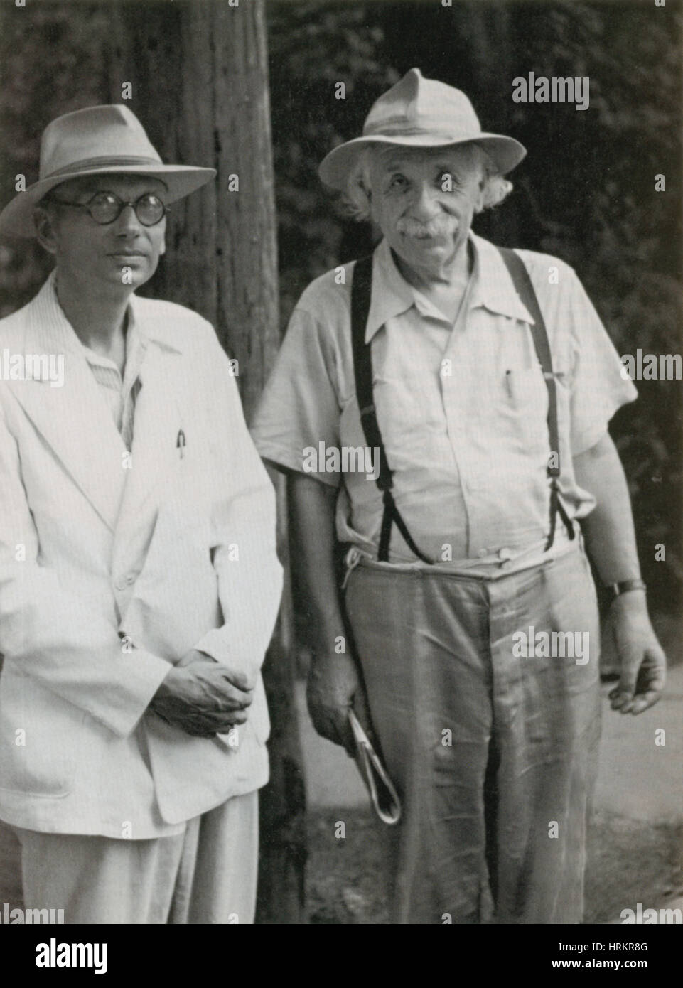 Kurt Godel and Albert Einstein Stock Photo