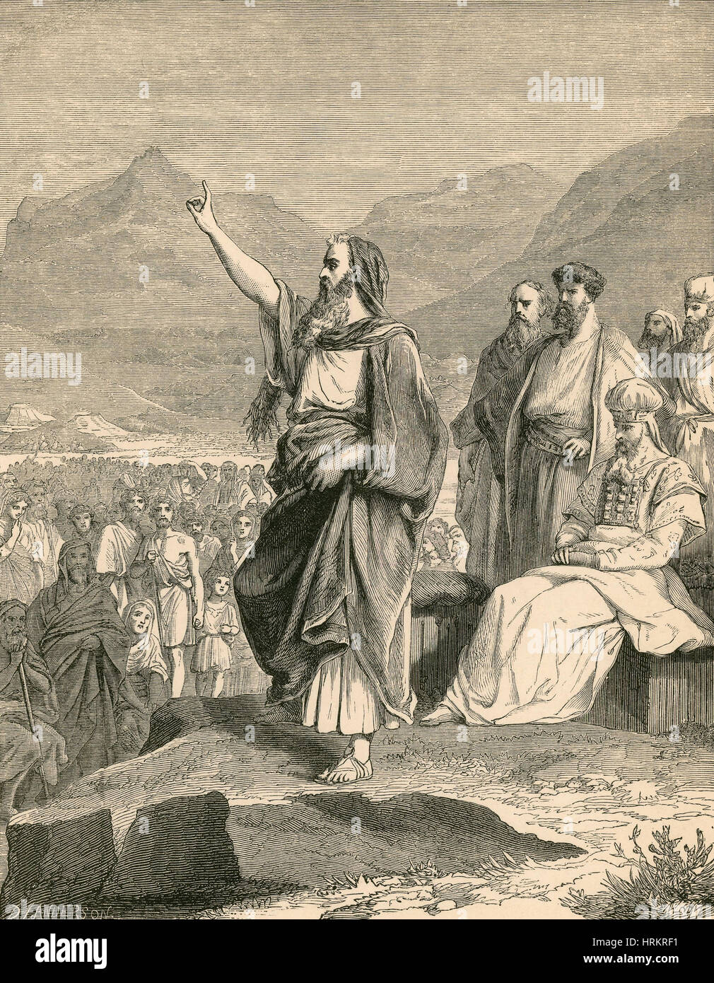 Moses, Religious Leader and Prophet Stock Photo