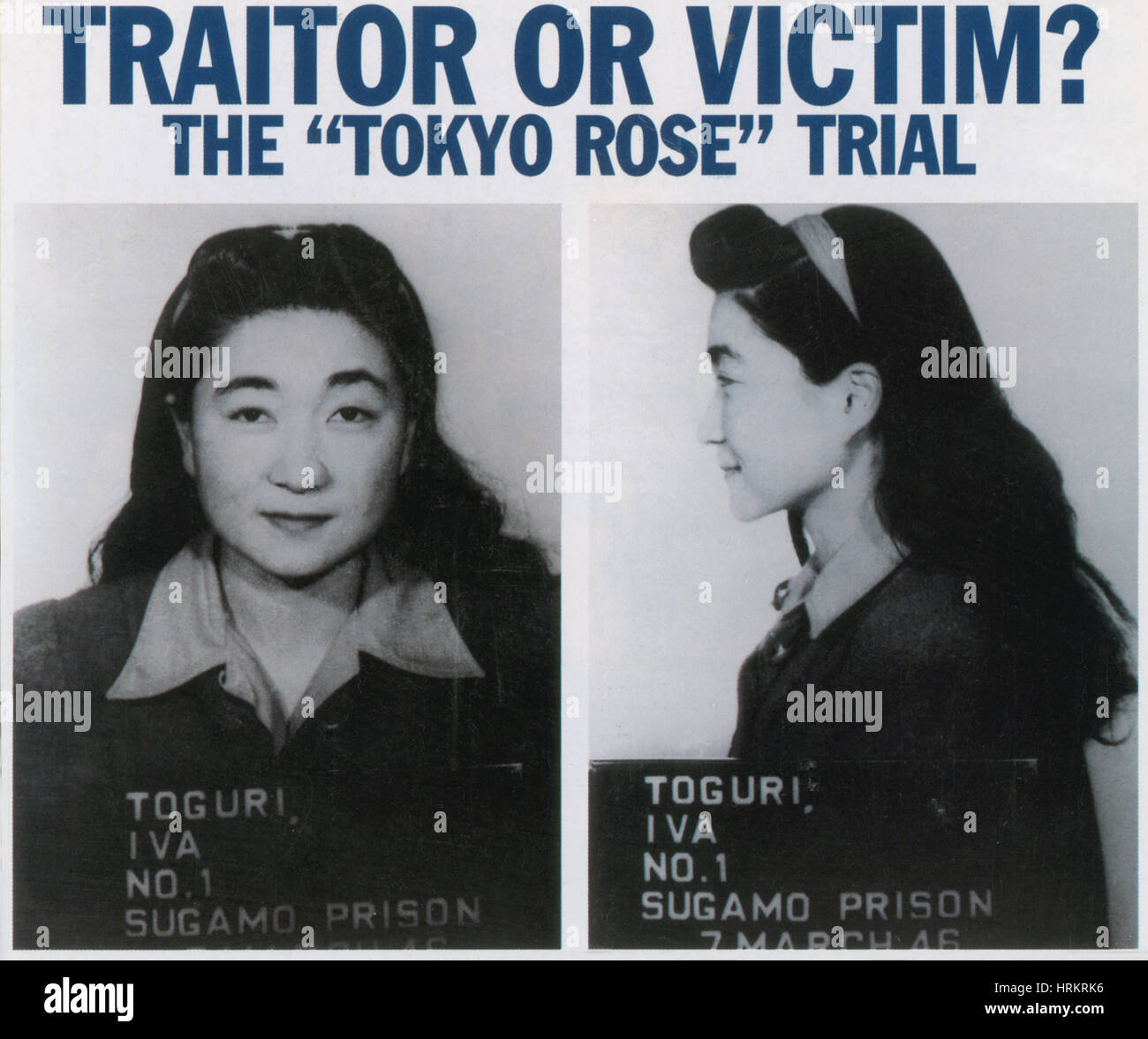 Iva Toguri, "Tokyo Rose" Stock Photo
