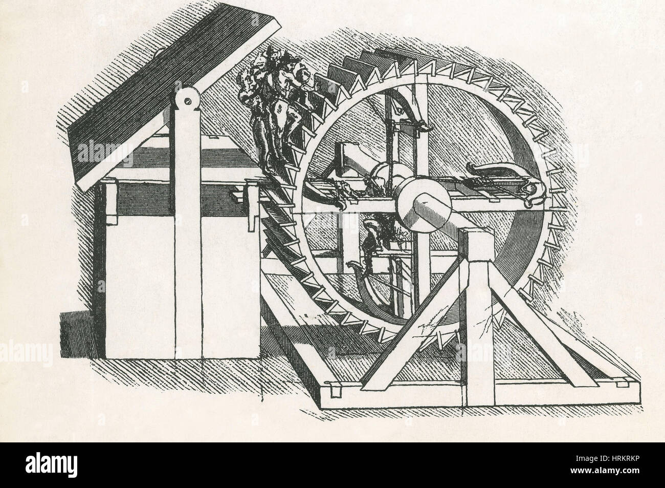 Da Vinci Invention, Military Engine Stock Photo