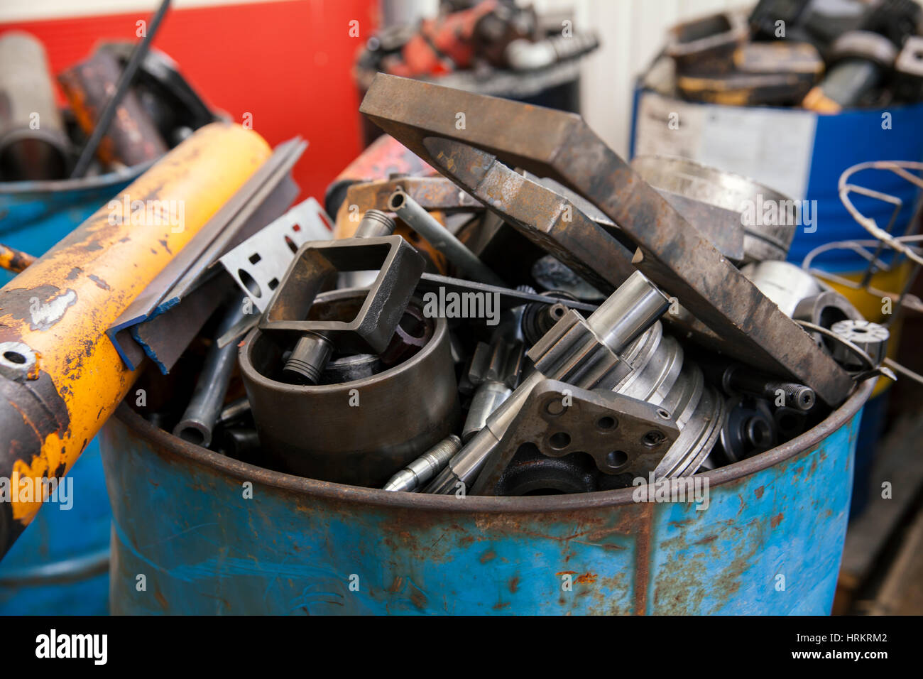 scrap metal parts close up Stock Photo Alamy