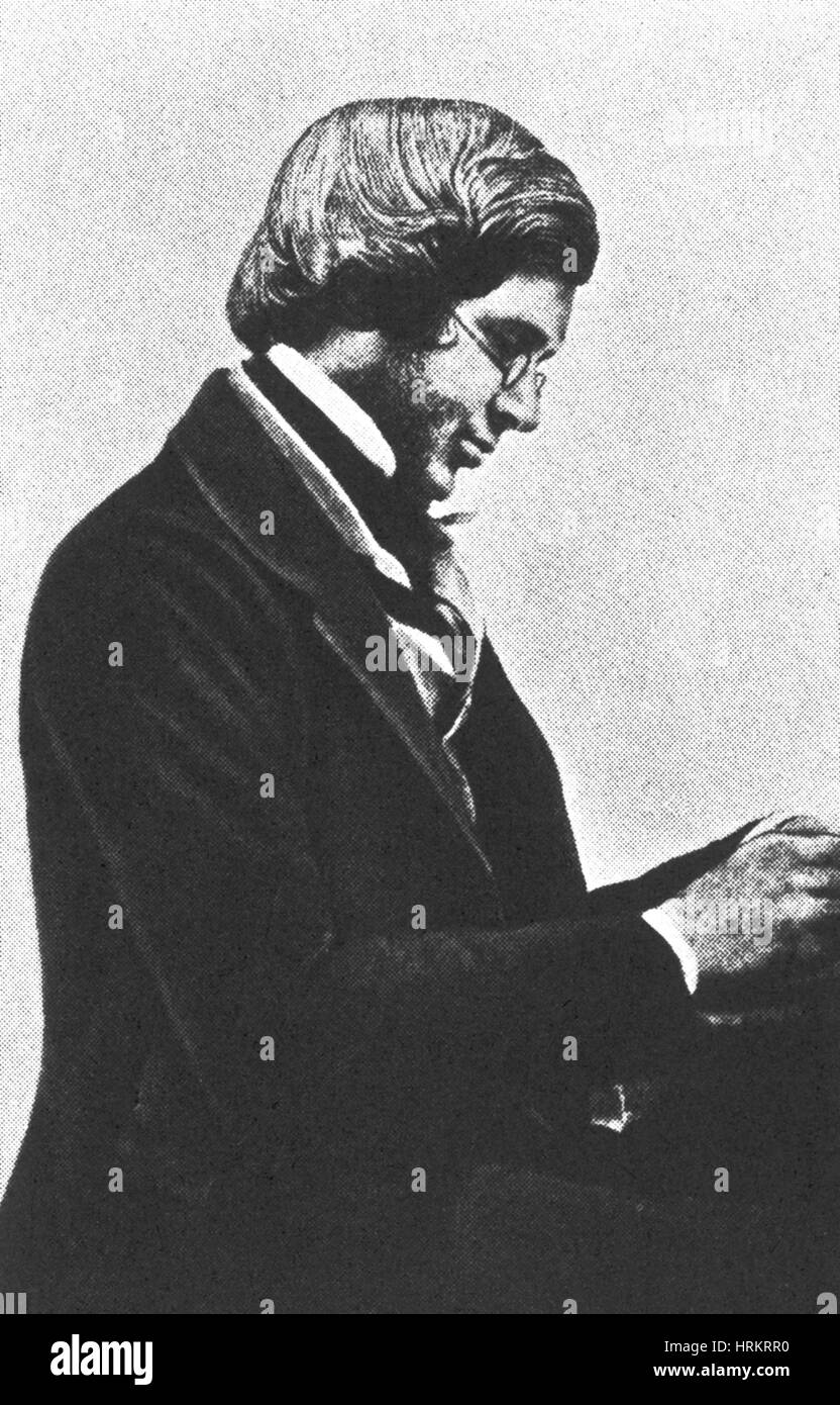 Alfred Russel Wallace, Welsh Naturalist, 1853 Stock Photo