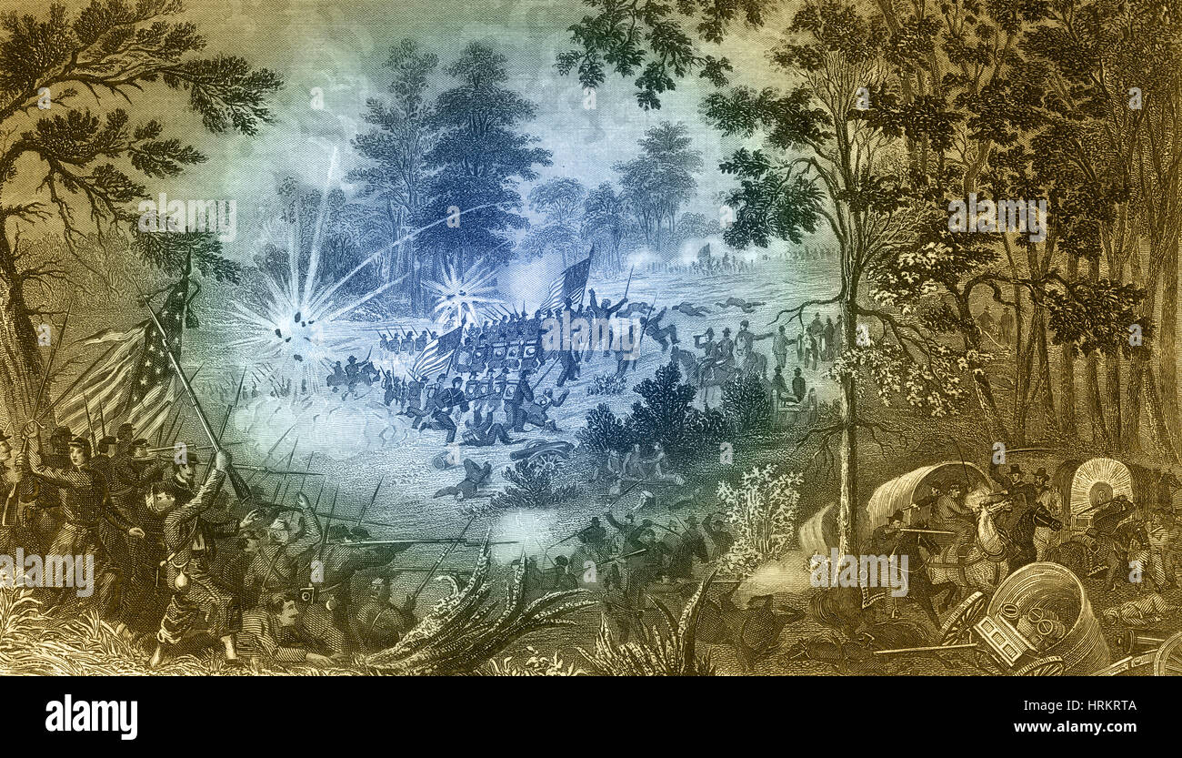 First Battle of Bull Run, 1861 Stock Photo