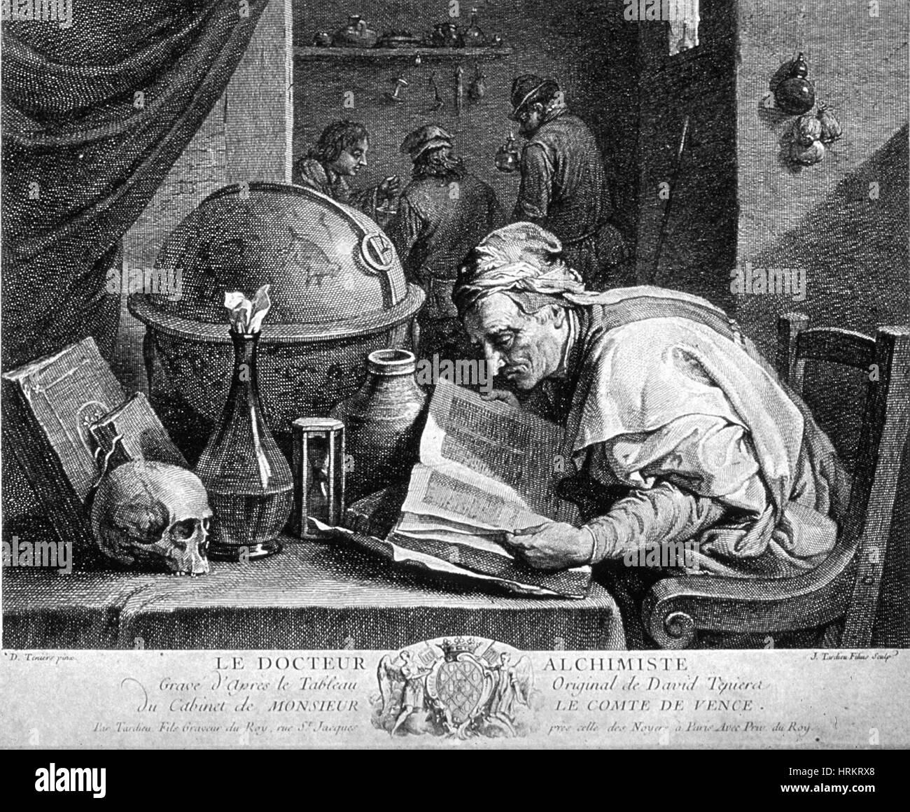 Alchemist, 17th Century Stock Photo