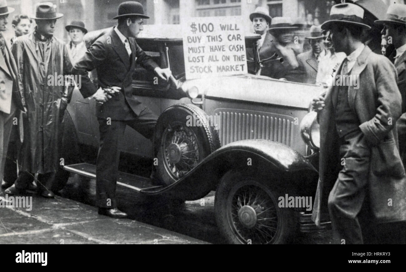 Black Friday in New York, 1929 Stock Photo - Alamy