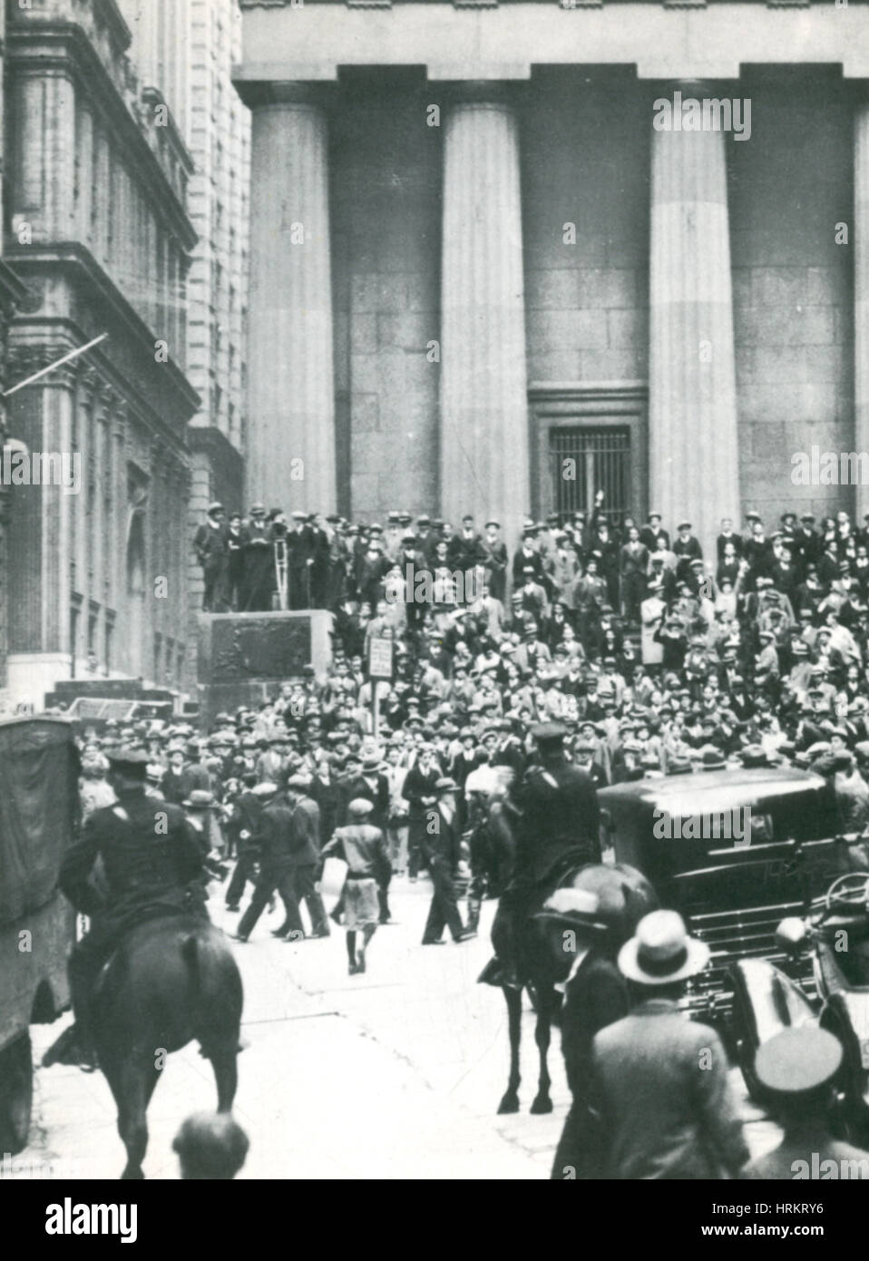 Black Thursday, Stock Market Crash, October 24th, 1929 Stock Photo