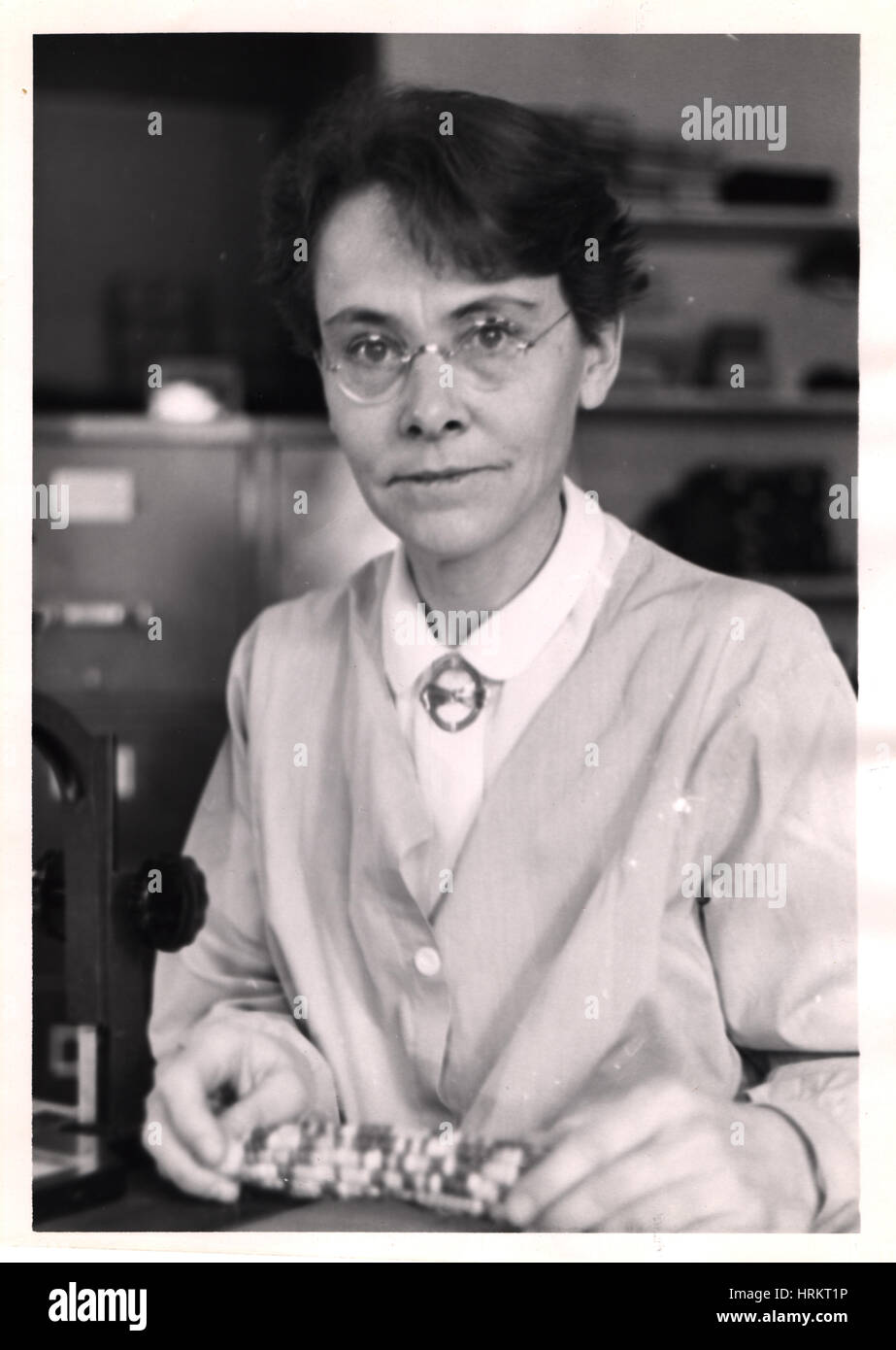 Barbara McClintock, American Cytogeneticist Stock Photo