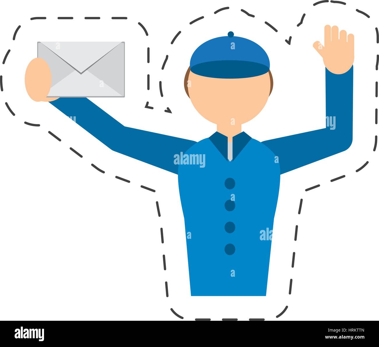 man post mail envelope courier Stock Vector Image & Art Alamy