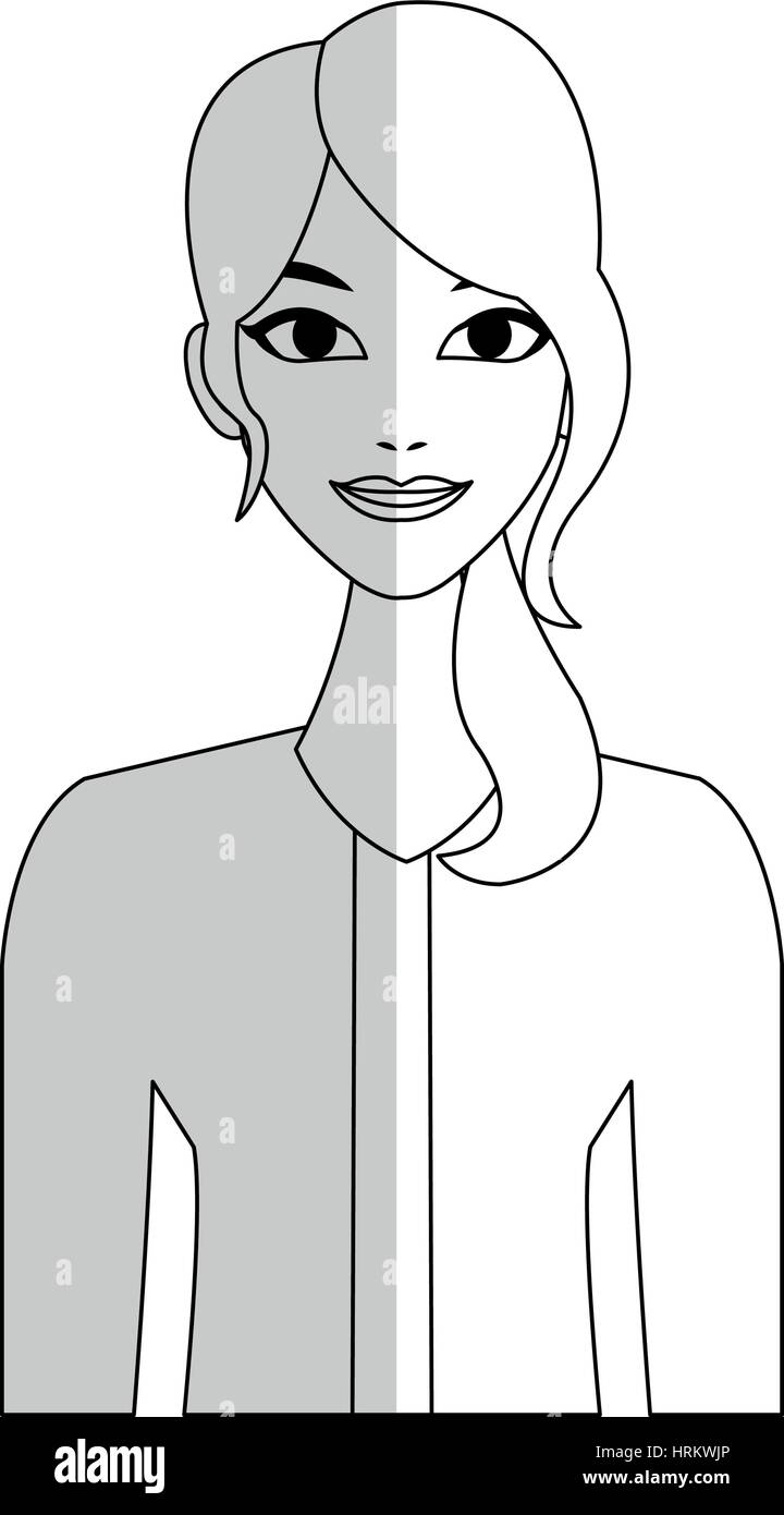 pretty young woman icon image Stock Vector Image & Art - Alamy