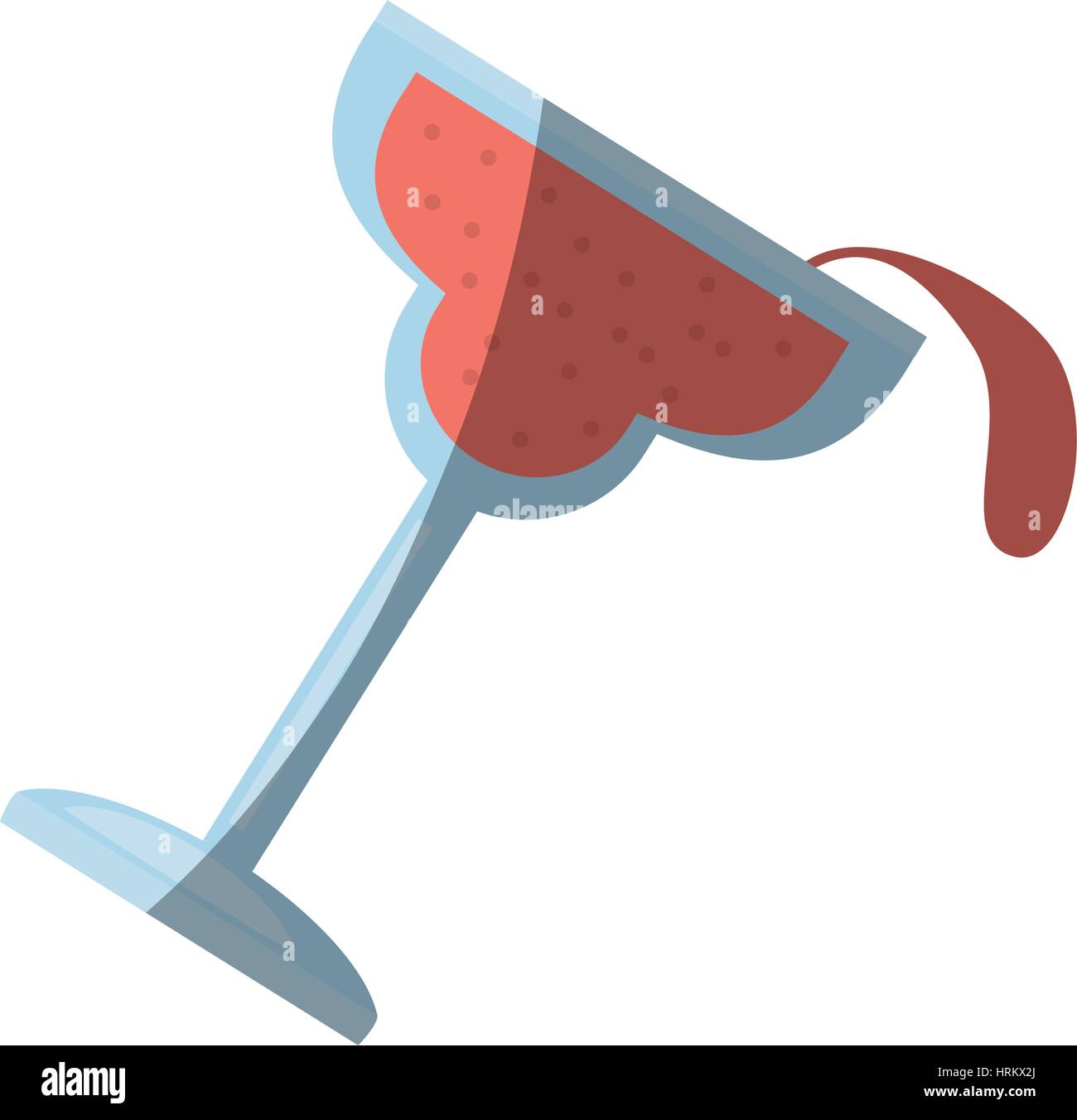 cartoon glass cup cocktail drink shadow Stock Vector Image & Art Alamy