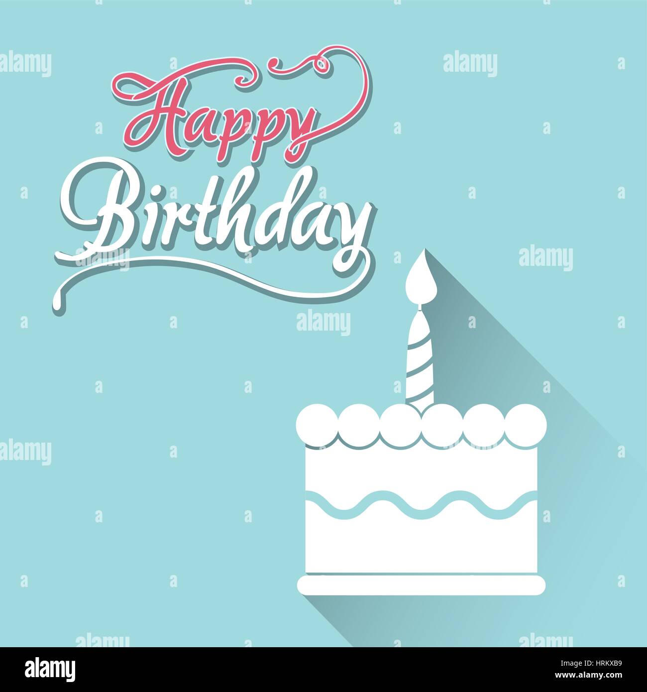 Pink white first birthday Stock Vector Images Alamy