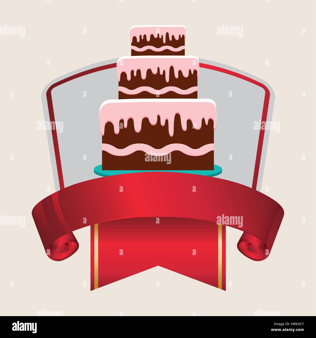 birthday card cake banner Stock Vector Image & Art - Alamy