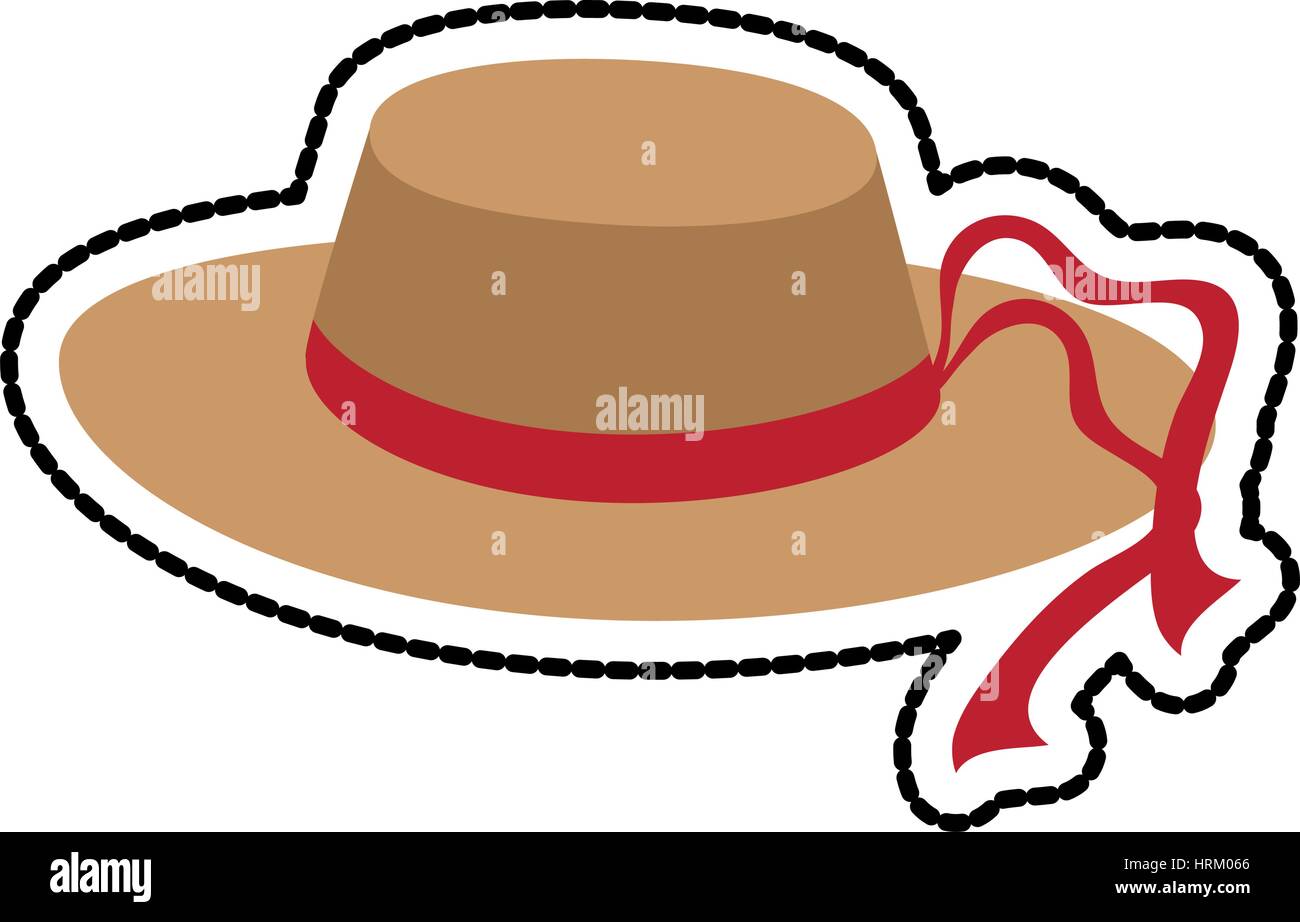 sun hat with red ribbon icon image Stock Vector Image & Art Alamy