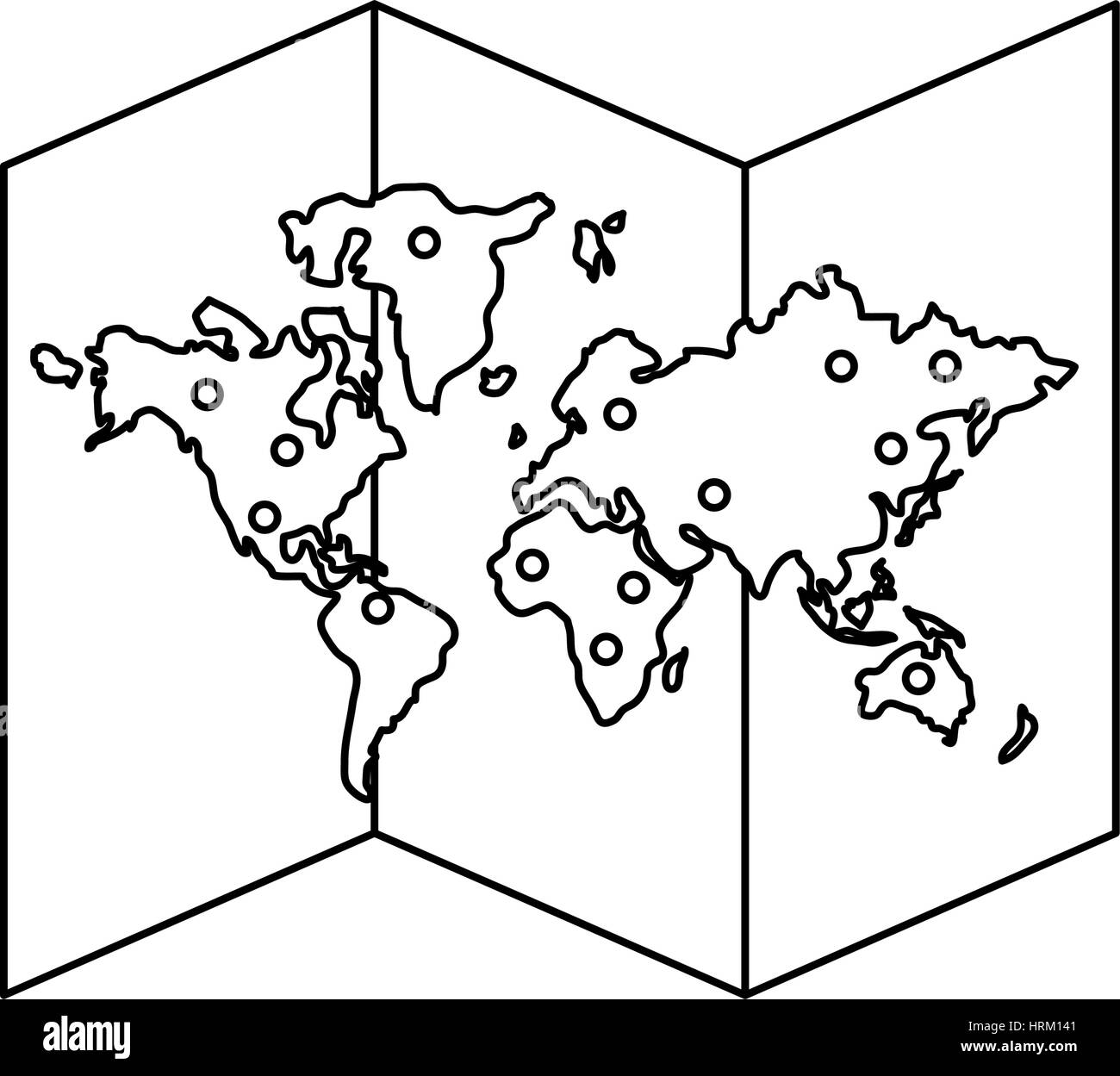 paper map icon image Stock Vector Image & Art - Alamy