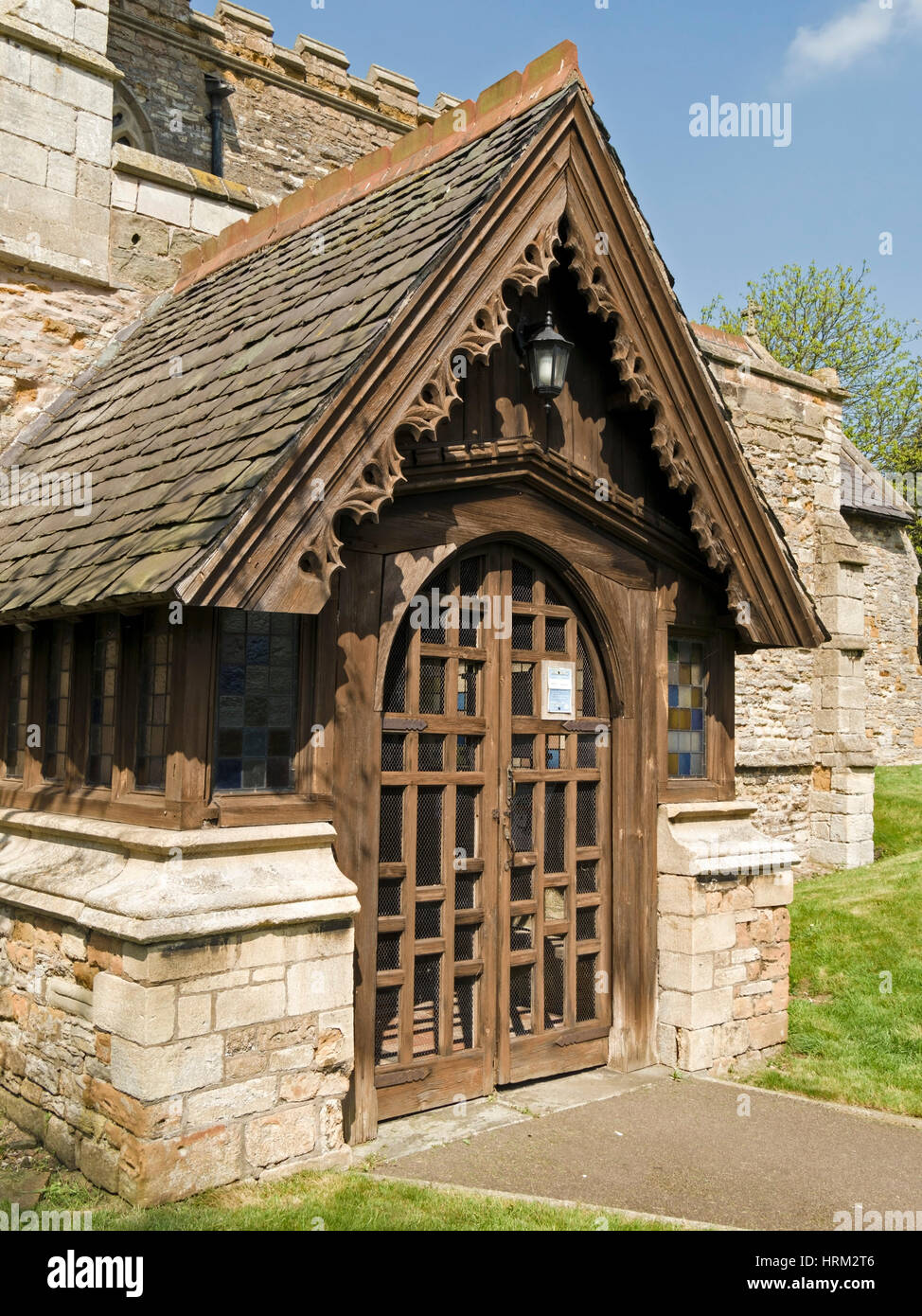 Wooden church porch church saints hires stock photography and images