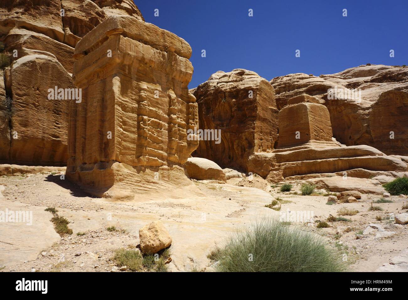Petra. New 7 Wonders of the World. Jordan. Stock Photo