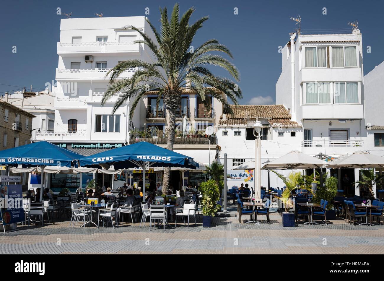 A bars view in Altea beach, Alicante north, Spain Stock Photo Alamy