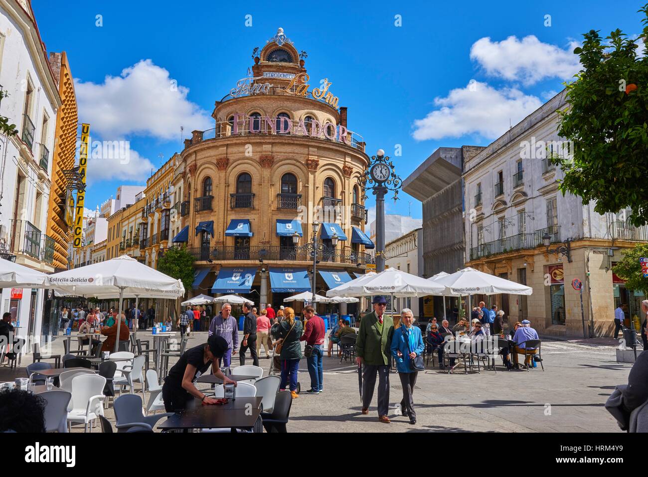 Jerez De La Frontera, Building On The Corner Of Calle Larga, Cadiz ...