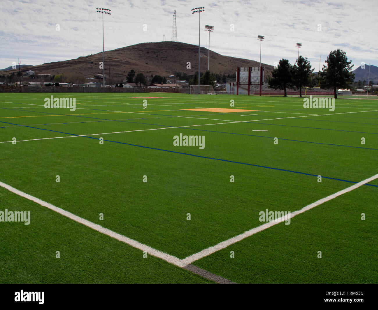 Elderly woman walking on a track and field stadium Stock Photo Alamy