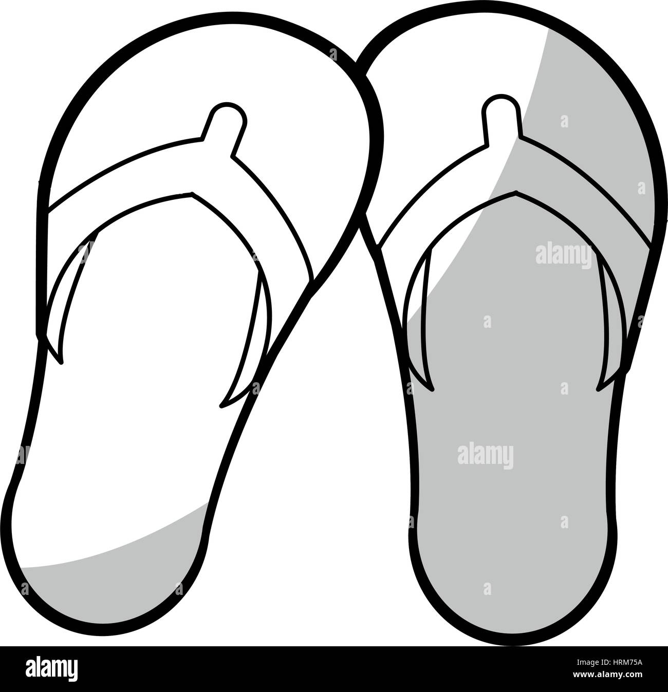 flip flops icon Stock Vector Image & Art - Alamy