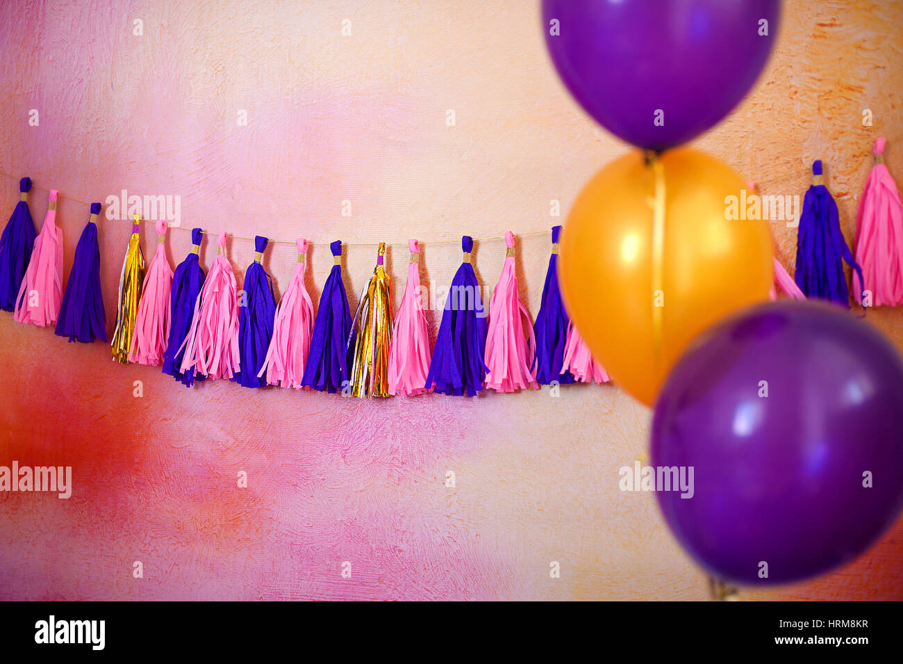 colorful tassel garland