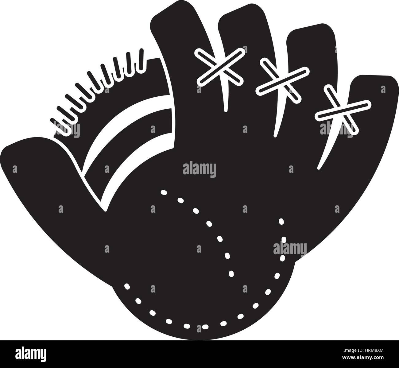 baseball glove sport pictogram Stock Vector Image & Art Alamy
