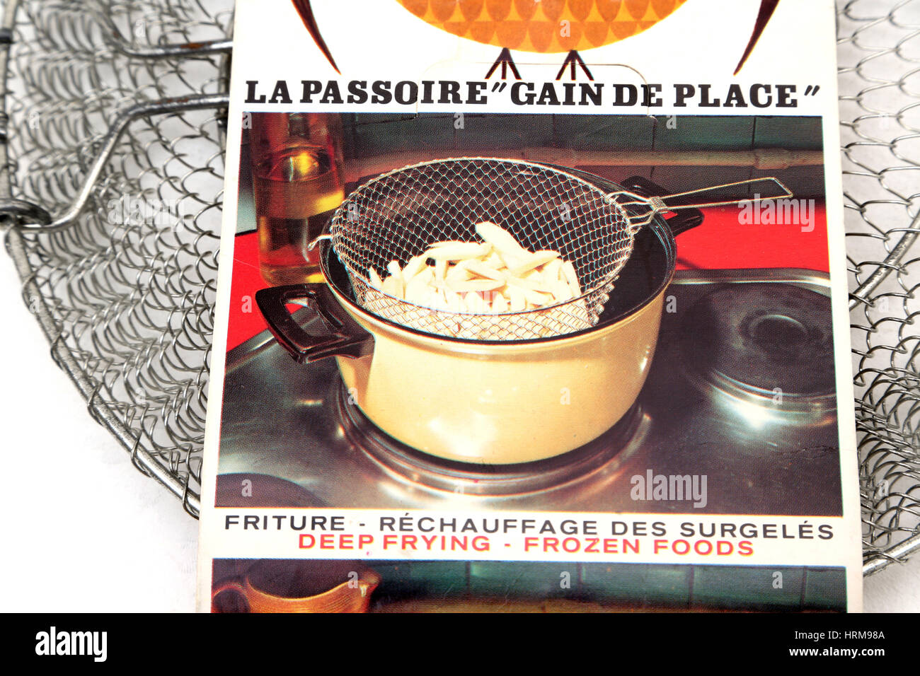 La Passoire Gain De Place Deep Frying Frozen Food Pan Stock Photo