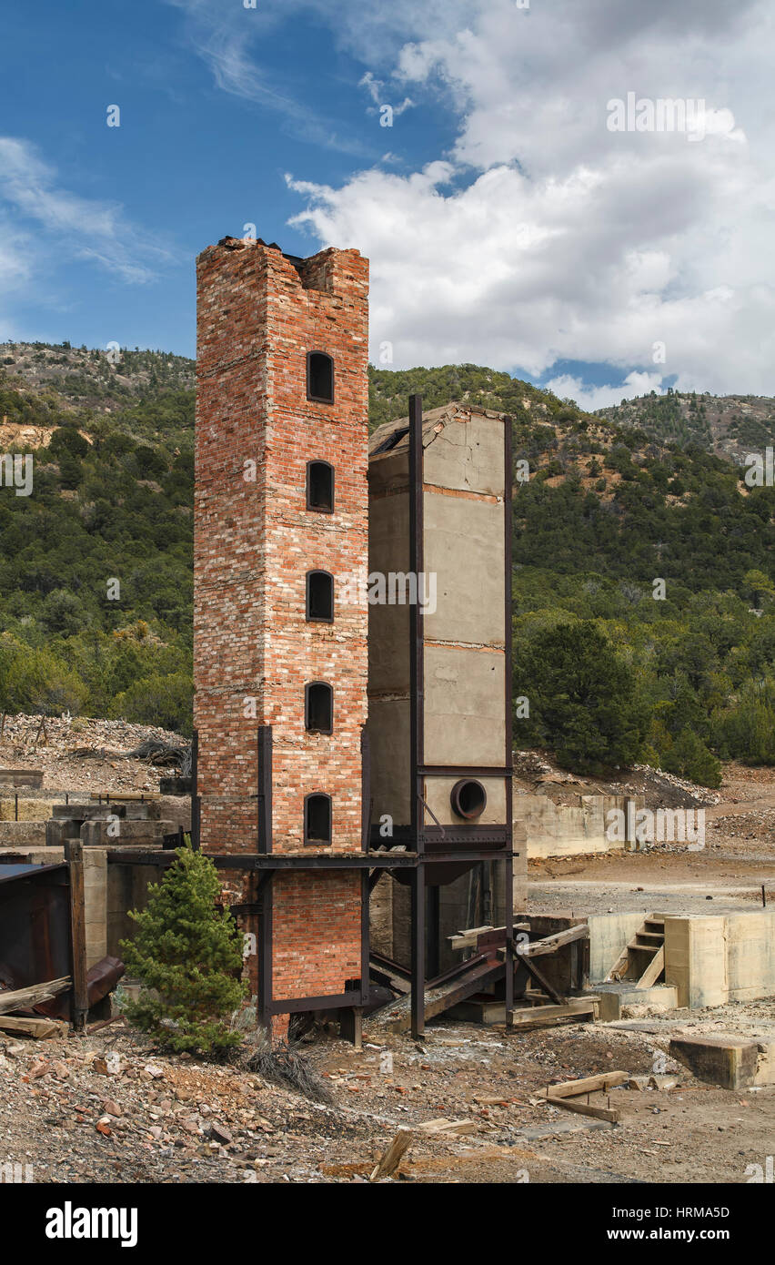 Smelting furnaces, Kelly Mine (zinc), Kelly ghost town, near Magdalena