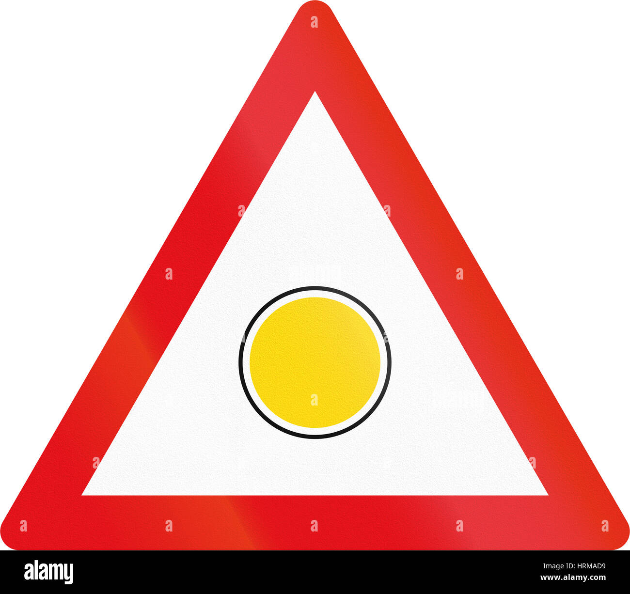Flashing triangle hi-res stock photography and images - Alamy