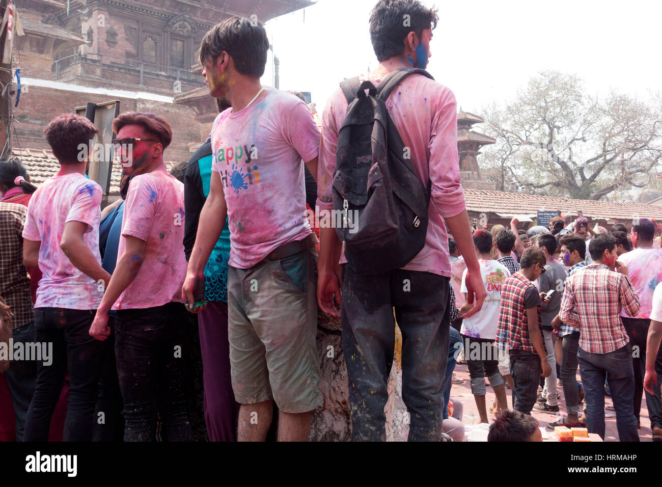 Holi Festival , Kathmandu, Nepal Stock Photo - Alamy