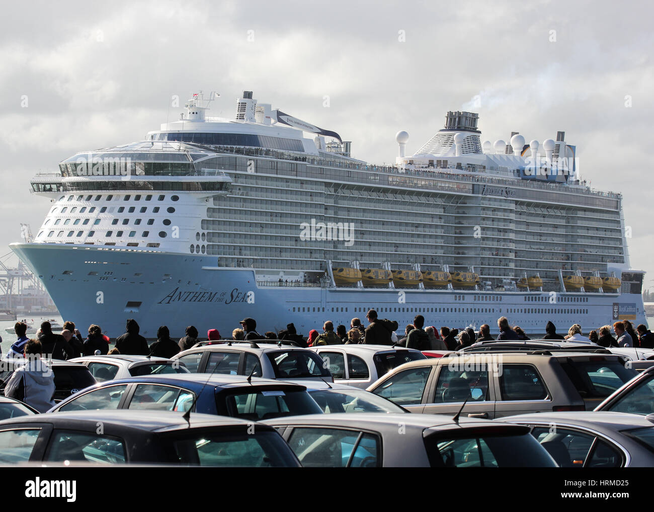 Royal Caribbean International Anthem of the Seas departing Southampton