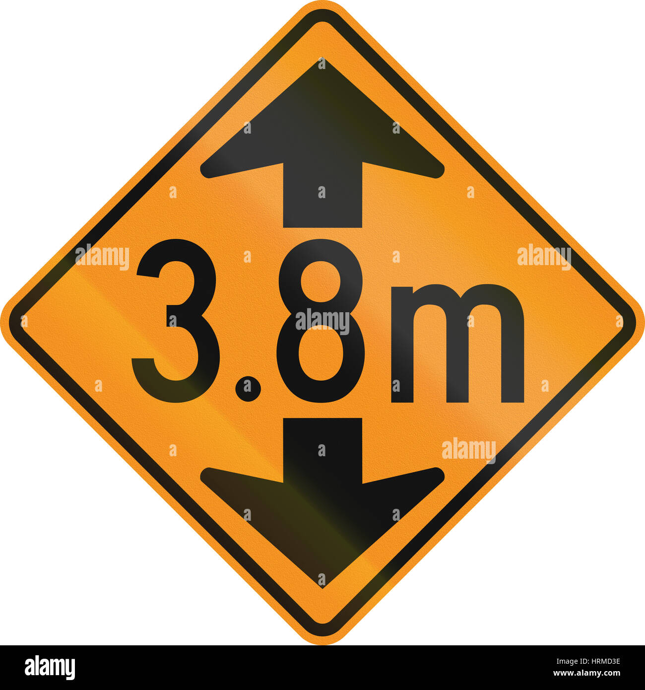 Temporary road control version Height limit ahead Stock Photo Alamy