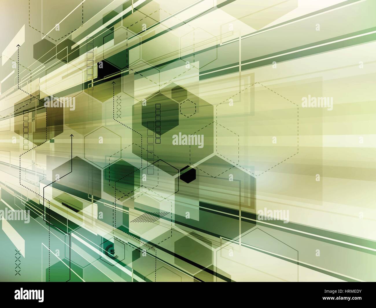 abstract technology background vector with hexagons Stock Vector Image ...