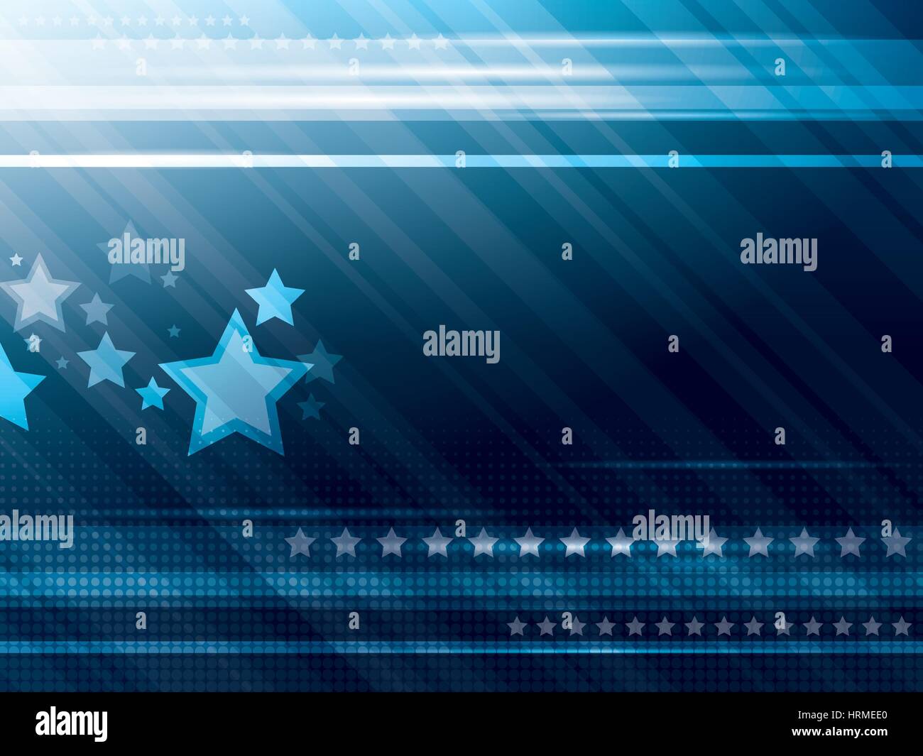 Abstract blue background with stars vector illustration Stock Vector ...