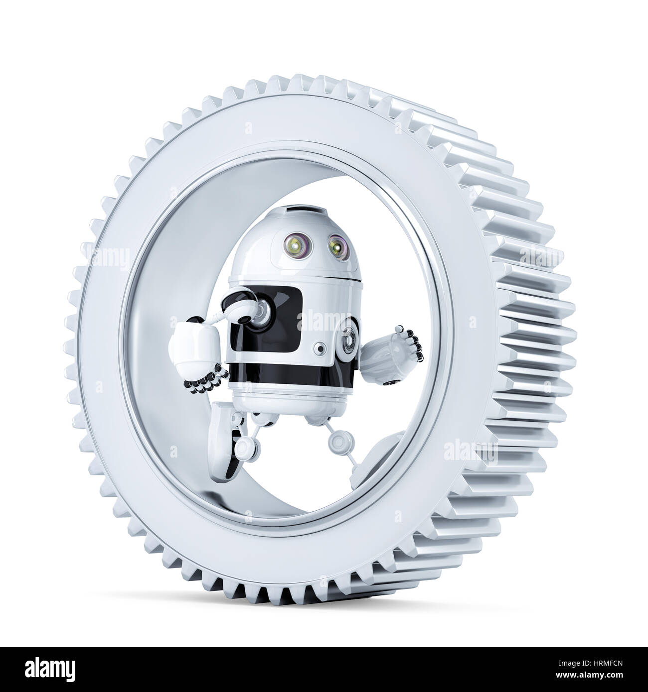 3d render robot gear mechanism hi-res stock photography and images - Alamy