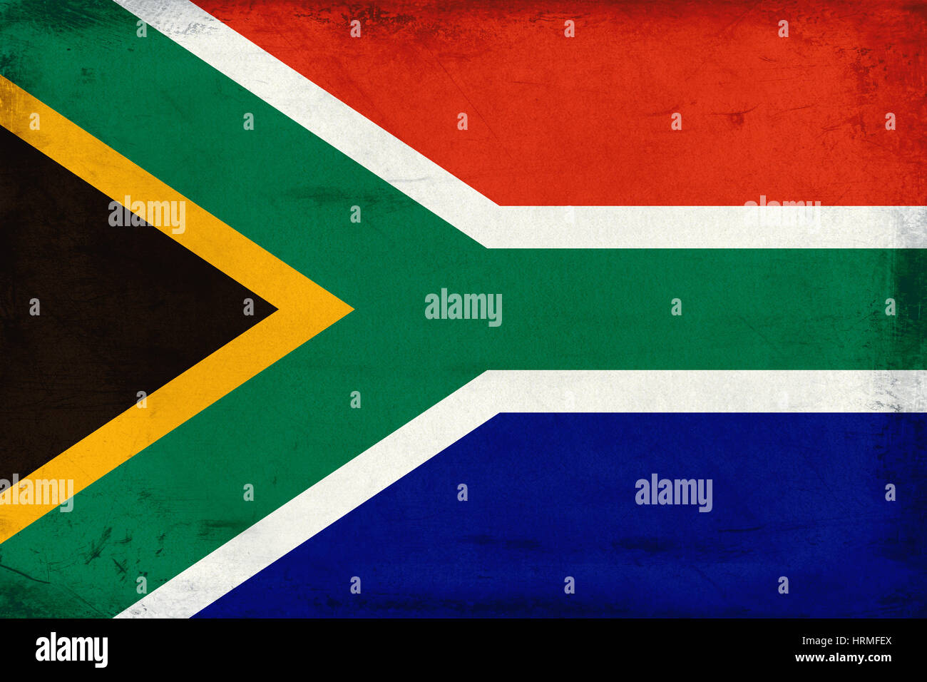 Vintage national flag of South Africa background Stock Photo