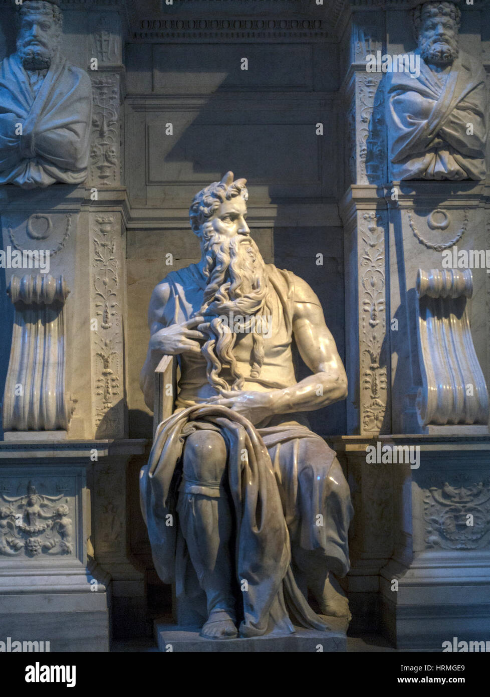 Moses by Michelangelo in the church of San Pietro in Vincoli, Rome