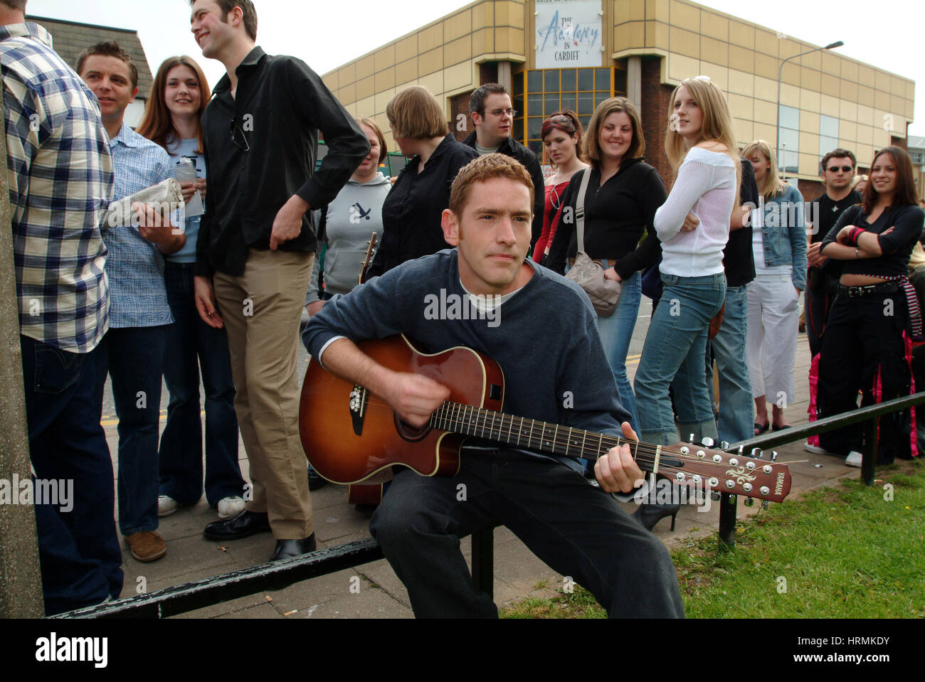 Fame Academy auditions at the Marriott Hotel, Cardiff, Wales, UK Stock Photo