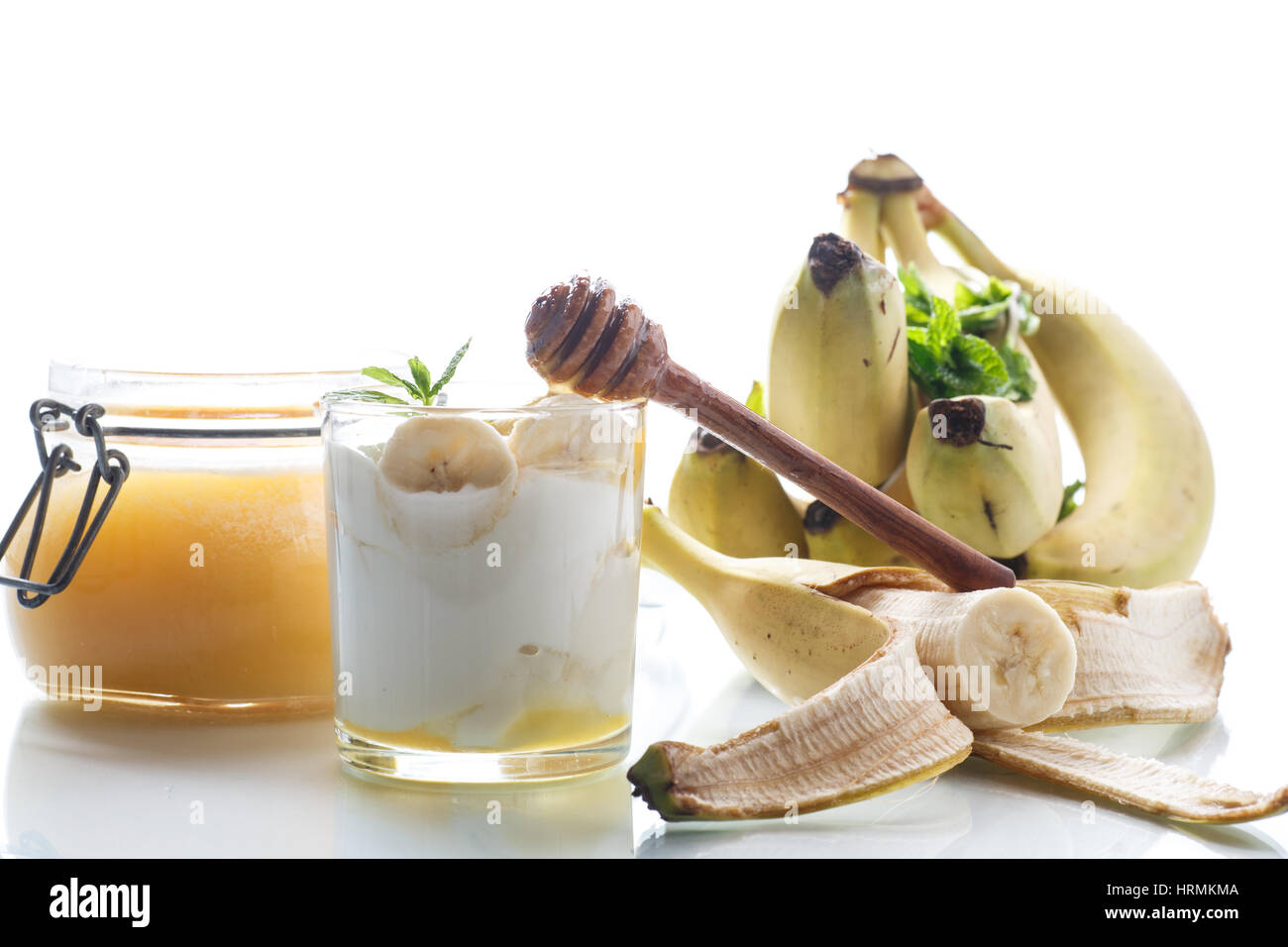 Banana Slices Honey Isolated Hi Res Stock Photography And Images Photo Inspiration