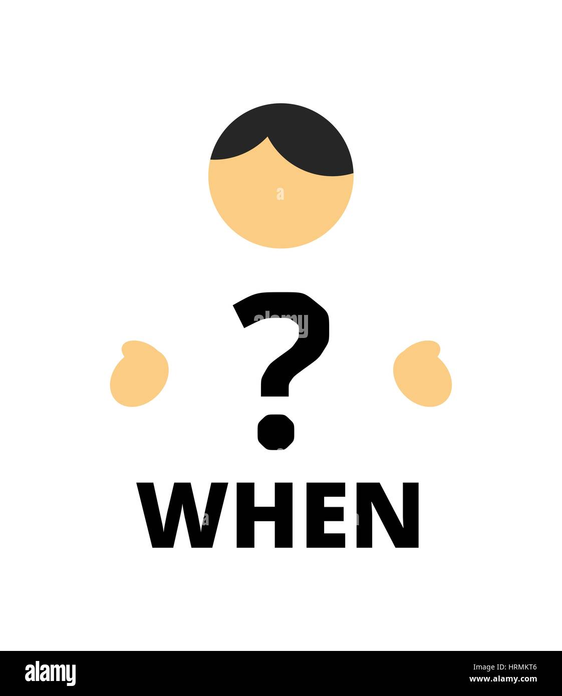 What who where how when why Cut Out Stock Images & Pictures - Alamy