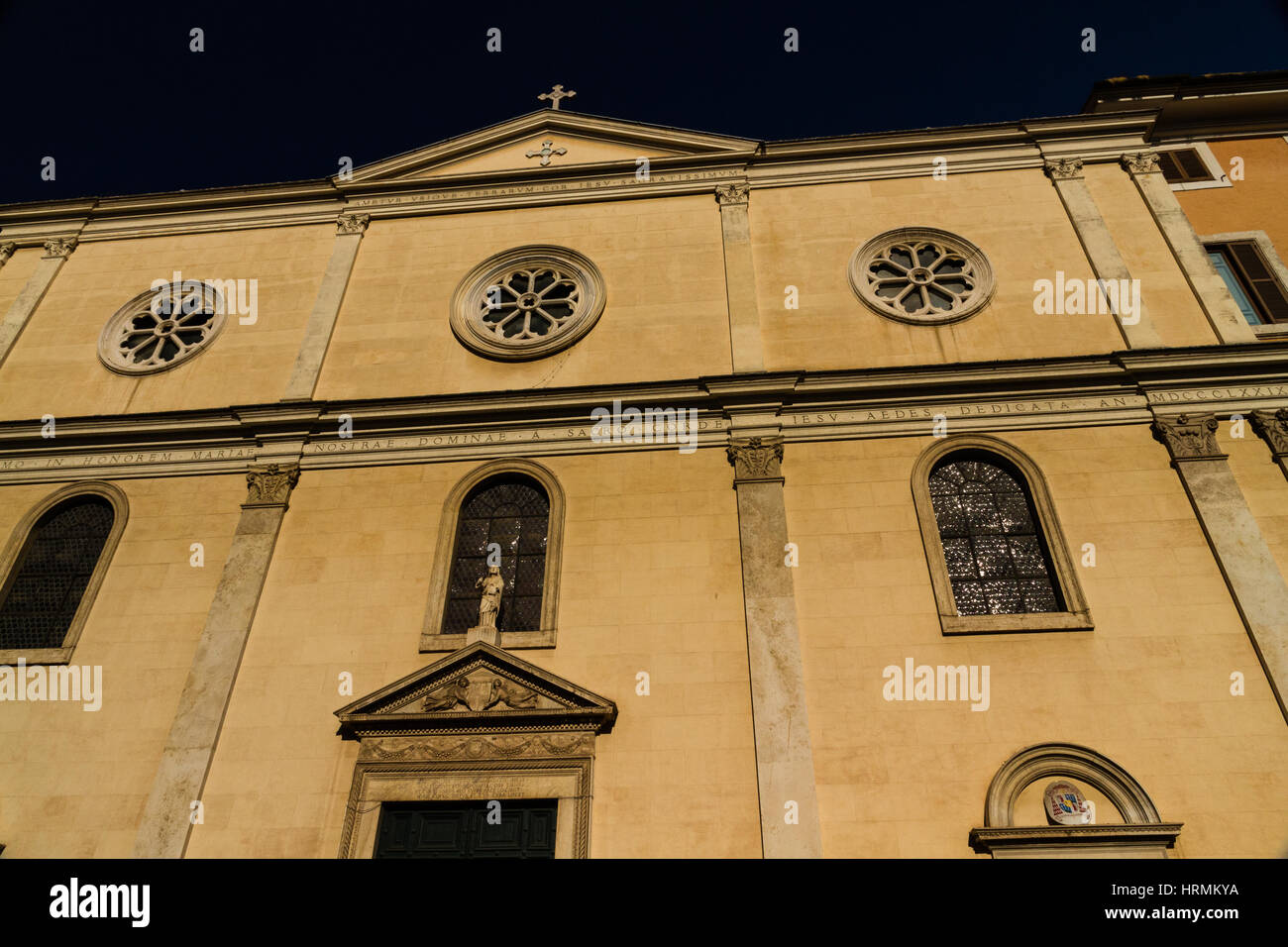 Front of the Nostra Signora del Sacro Cuore or Our Lady of the Sacred Heart a Catholic Church Front of the Nostra Signora del Sacro Cuore or Our Lady of the Sacred Heart a Catholic Church